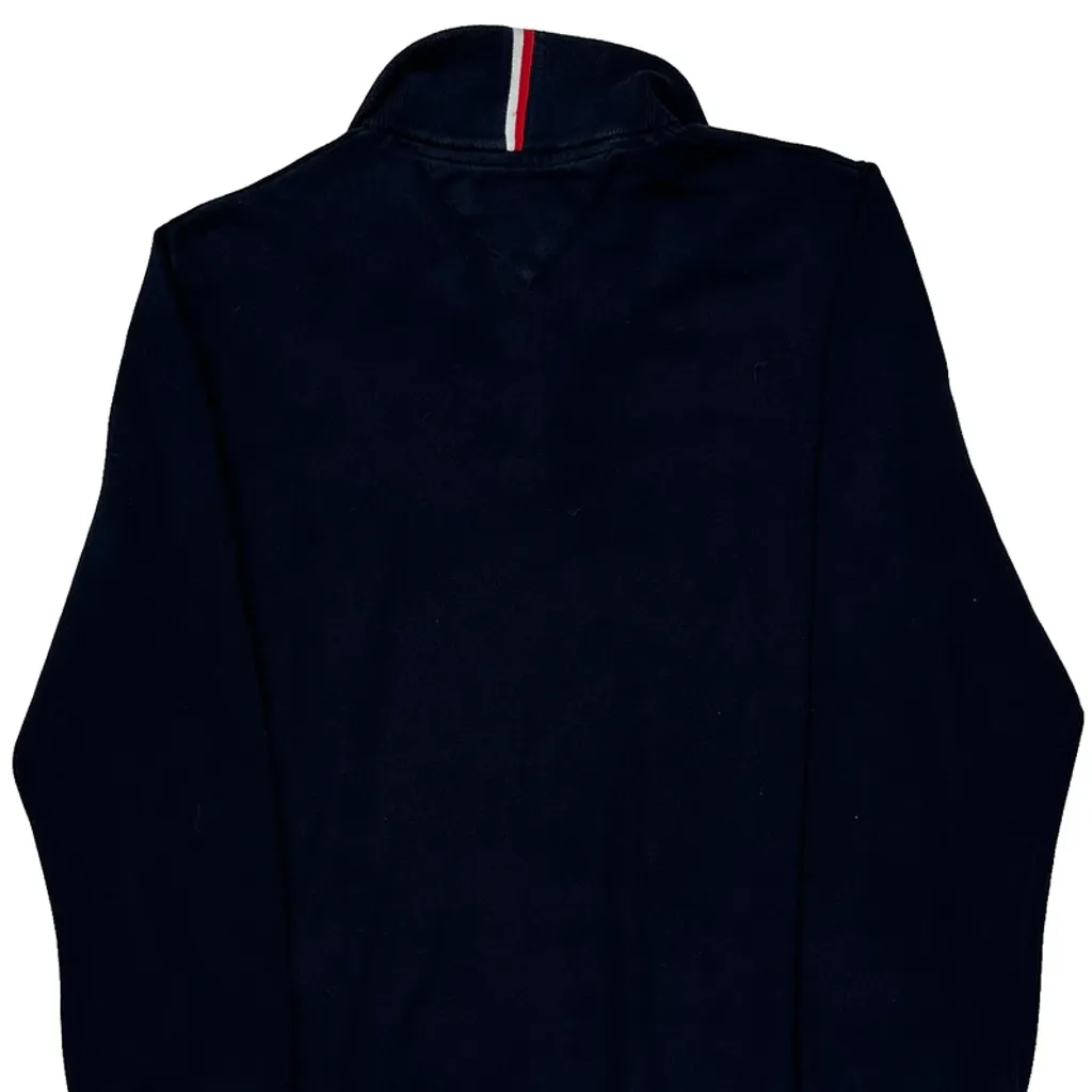 Tommy Hilfiger 1/4 Zip - Large Navy Cotton - Image 6