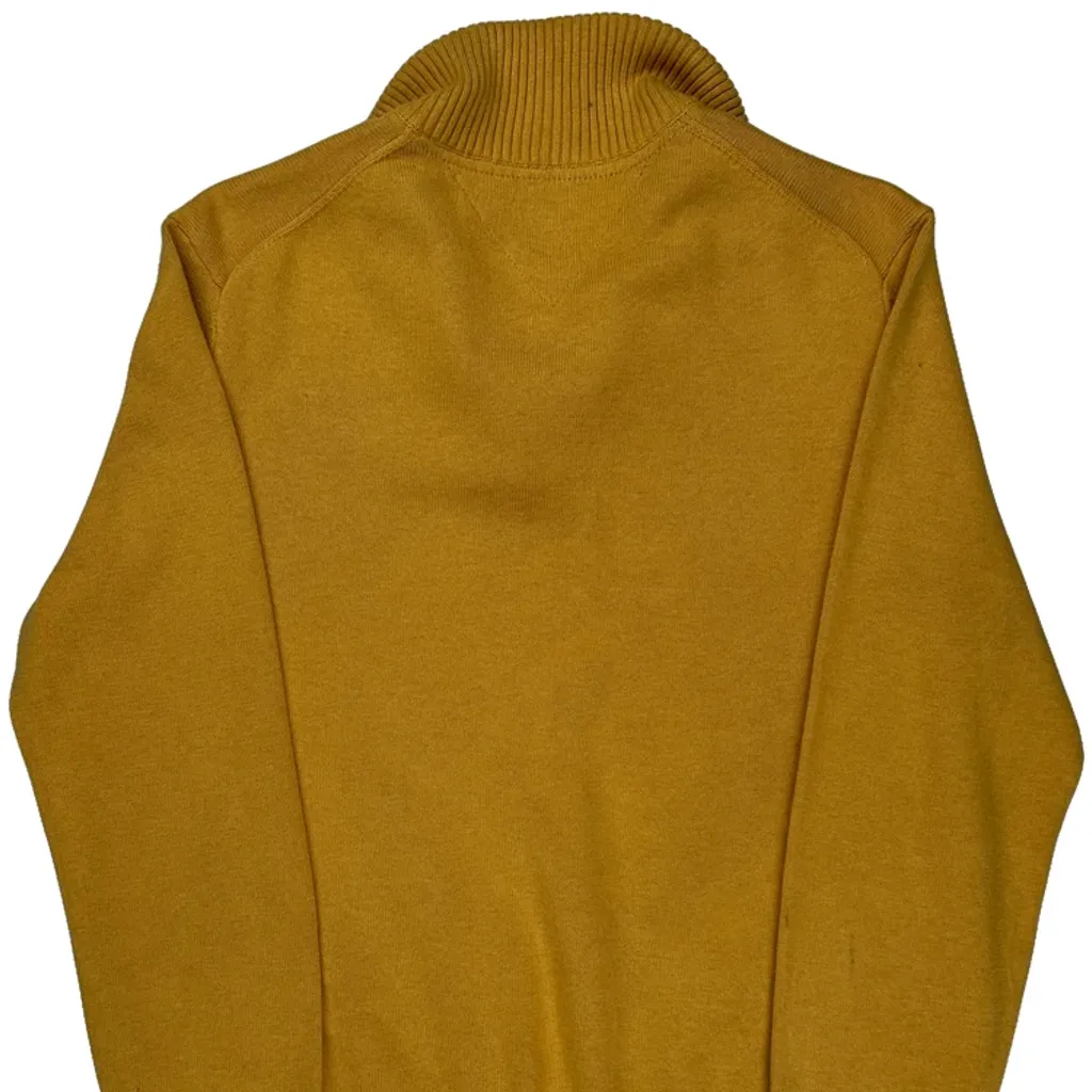 Tommy Hilfiger 1/4 Zip - Medium Yellow Cotton - Image 7