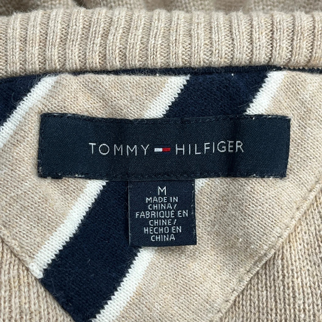 Tommy Hilfiger 1/4 Zip - Medium Beige Cotton - Image 3