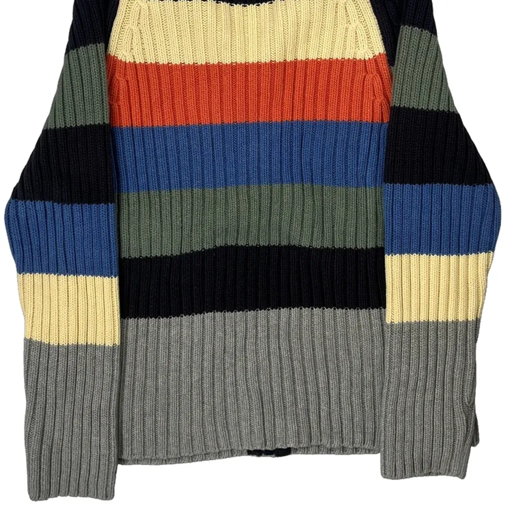 Tommy Hilfiger Striped 1/4 Zip - XL Multicoloured Cotton - Image 6