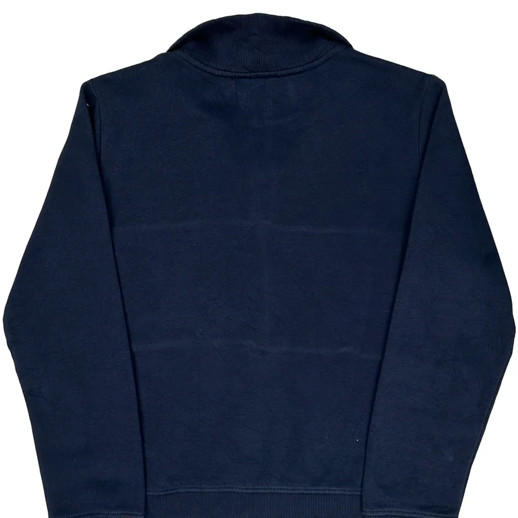 Tommy Hilfiger 1/4 Zip - Medium Navy Cotton - Image 6