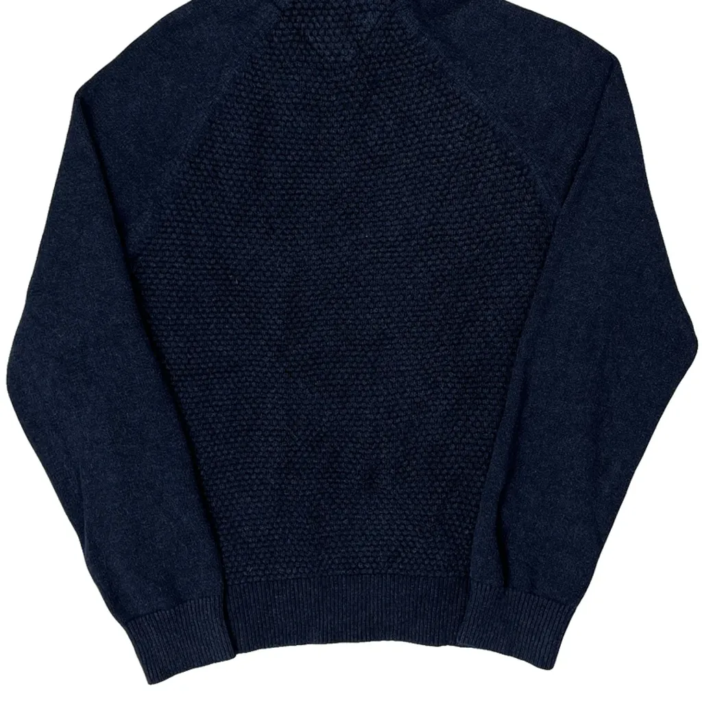 Tommy Hilfiger 1/4 Zip - XS Navy Cotton Blend - Image 6