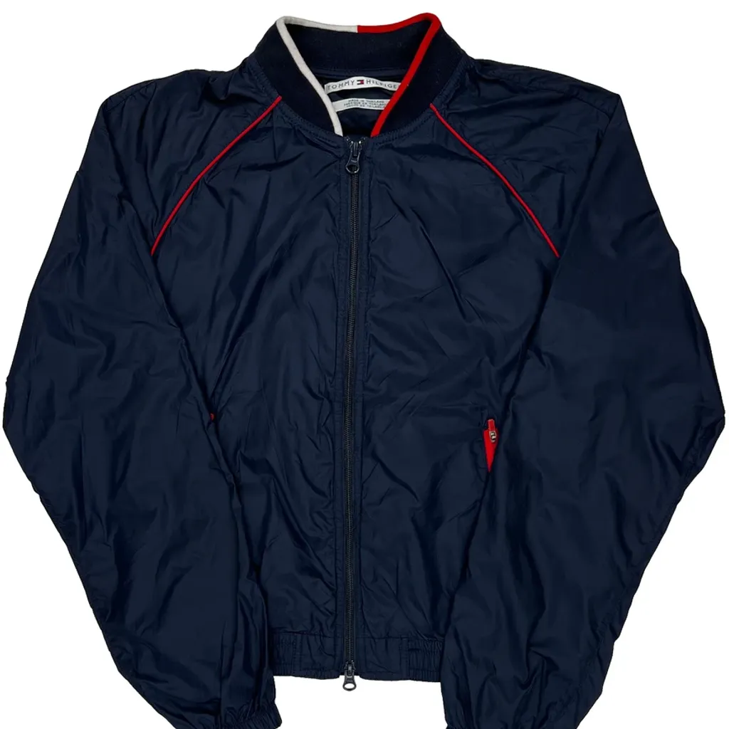 Tommy Hilfiger Bomber Jacket - Medium Navy Polyester - Image 5