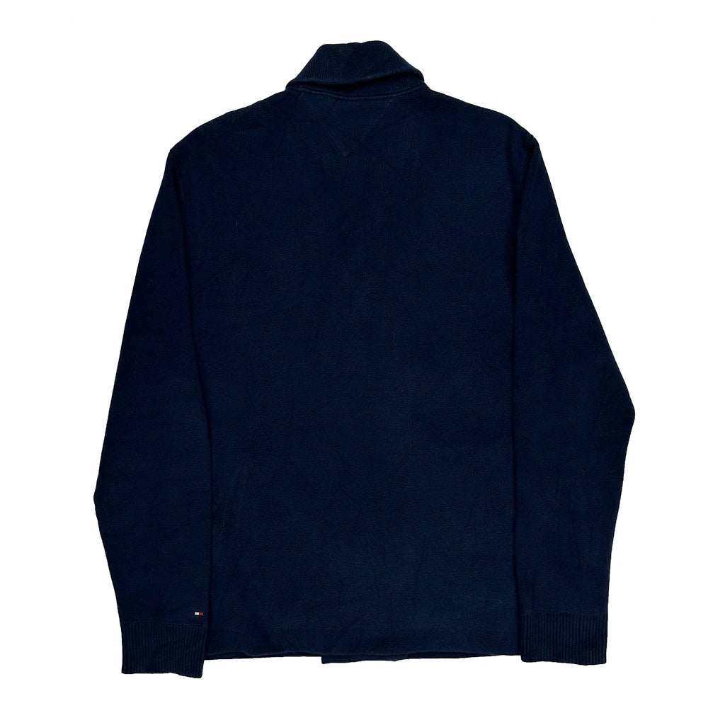 Tommy Hilfiger Cardigan - Large Navy Cotton - Image 2