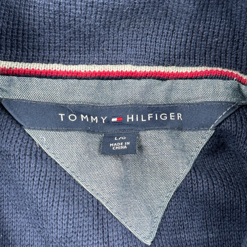 Tommy Hilfiger Cardigan - Large Navy Cotton - Image 3