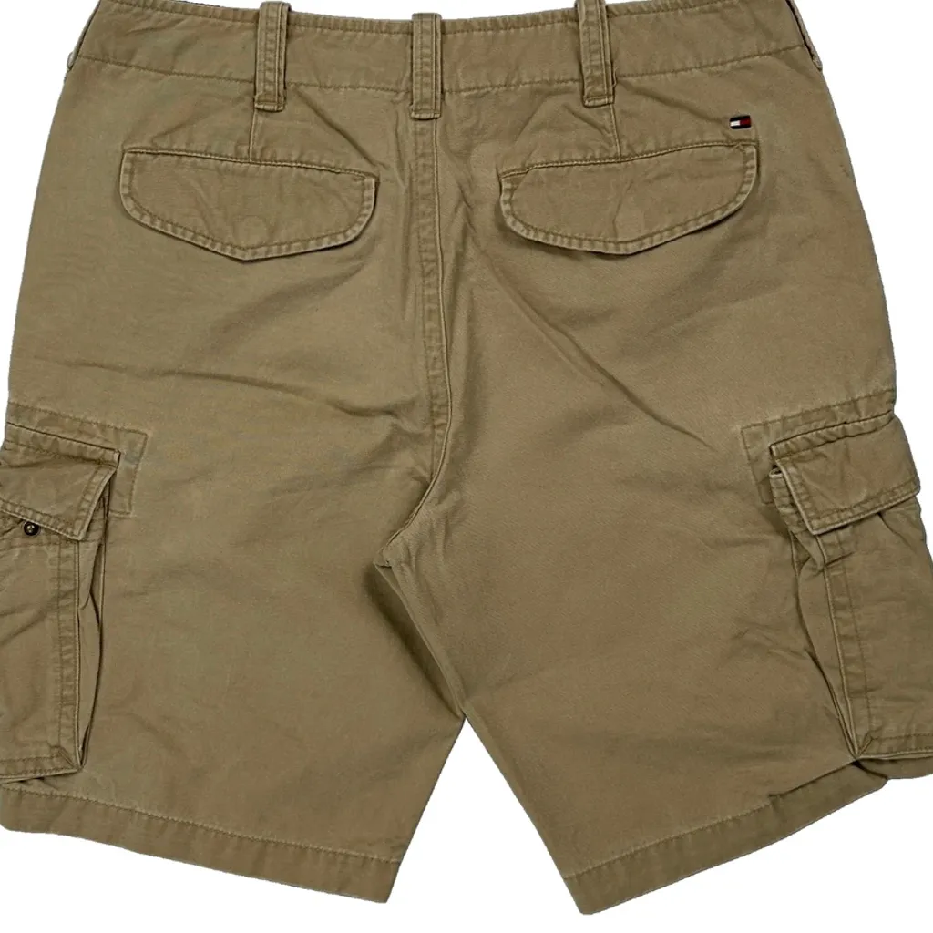Tommy Hilfiger Cargo Shorts - 32W 9L Beige Cotton - Image 7