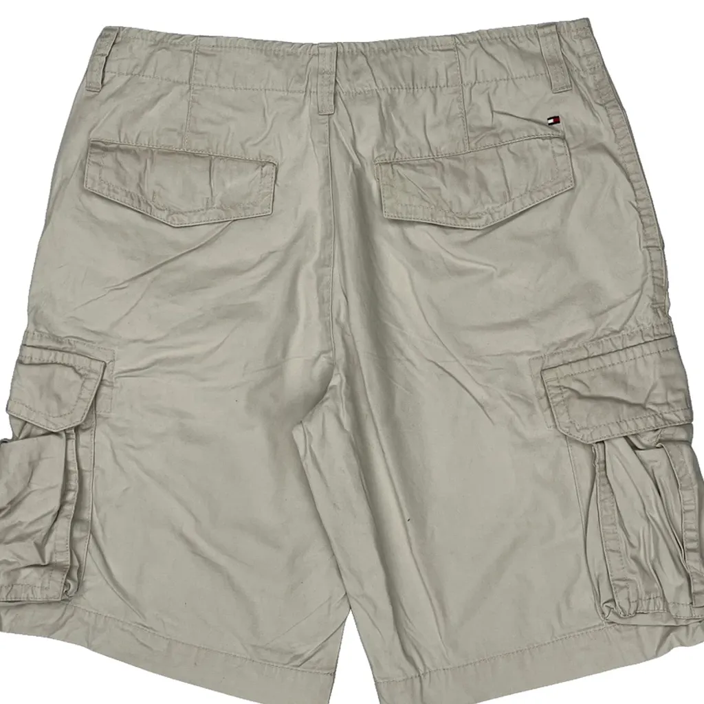 Tommy Hilfiger Cargo Shorts - 36W 11L Beige Cotton - Image 7