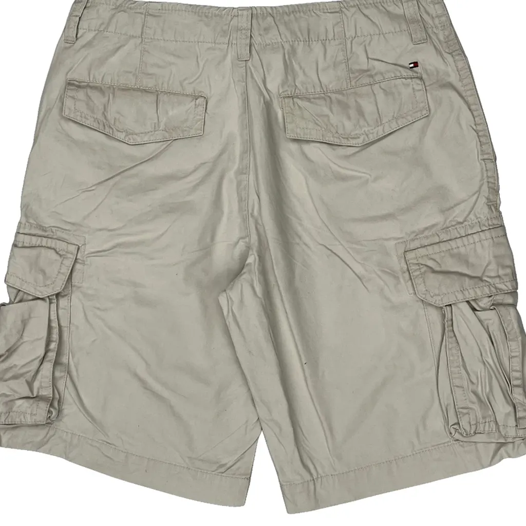 Tommy Hilfiger Cargo Shorts - 36W 11L Beige Cotton - Image 8