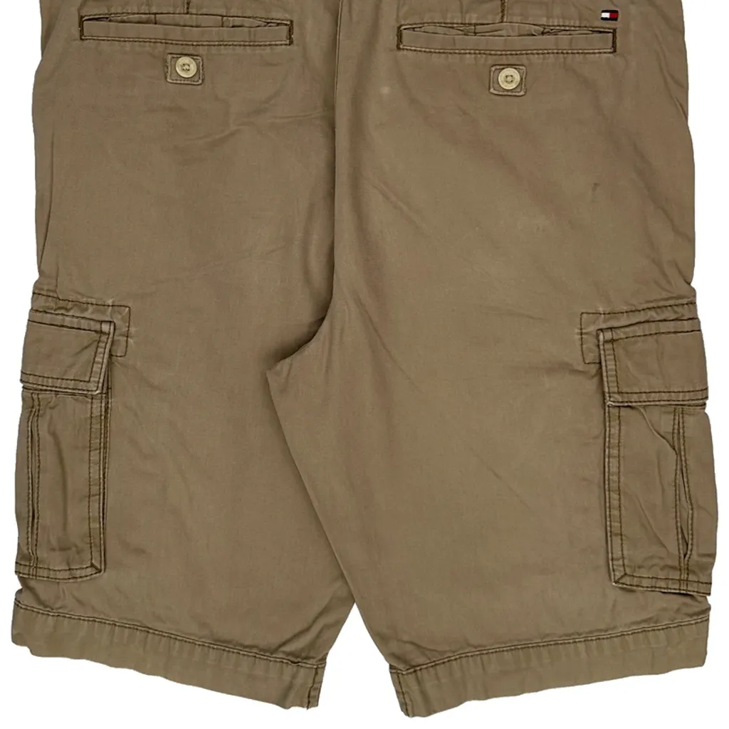 Tommy Hilfiger Cargo Shorts - 33W 10L Khaki Cotton - Image 7