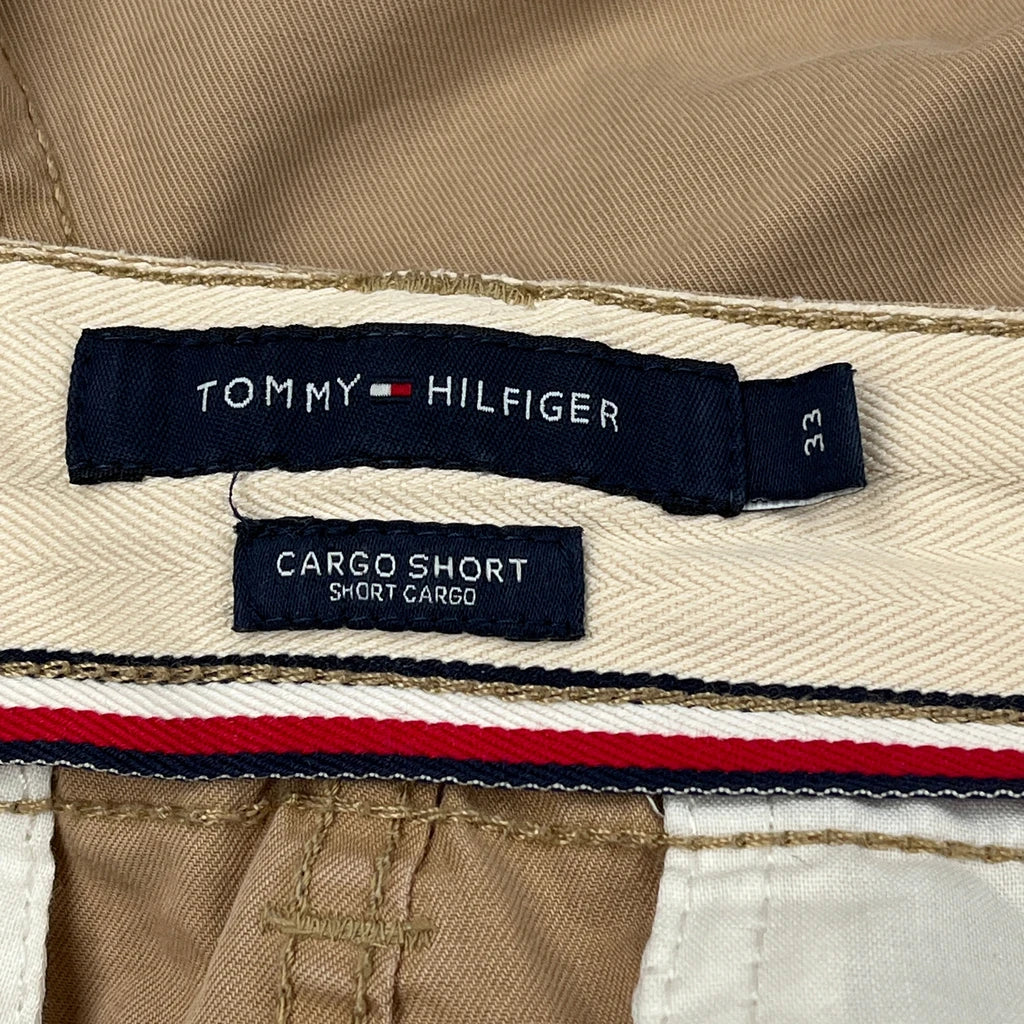 Tommy Hilfiger Cargo Shorts - 34W 11L Khaki Cotton - Image 6