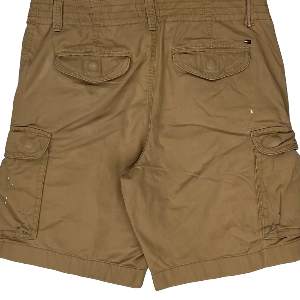 Tommy Hilfiger Cargo Shorts - 34W 11L Khaki Cotton - Image 8