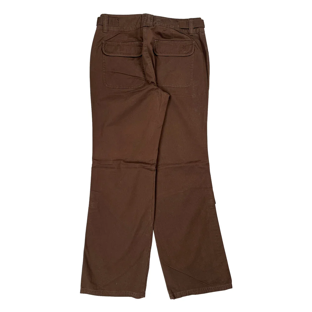 Tommy Hilfiger Cargo Trousers - 32W UK 12 Brown Cotton