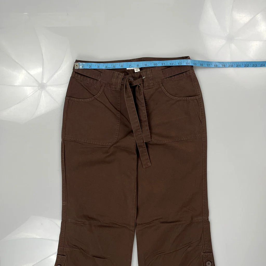 Tommy Hilfiger Cargo Trousers - 32W UK 12 Brown Cotton - Image 3