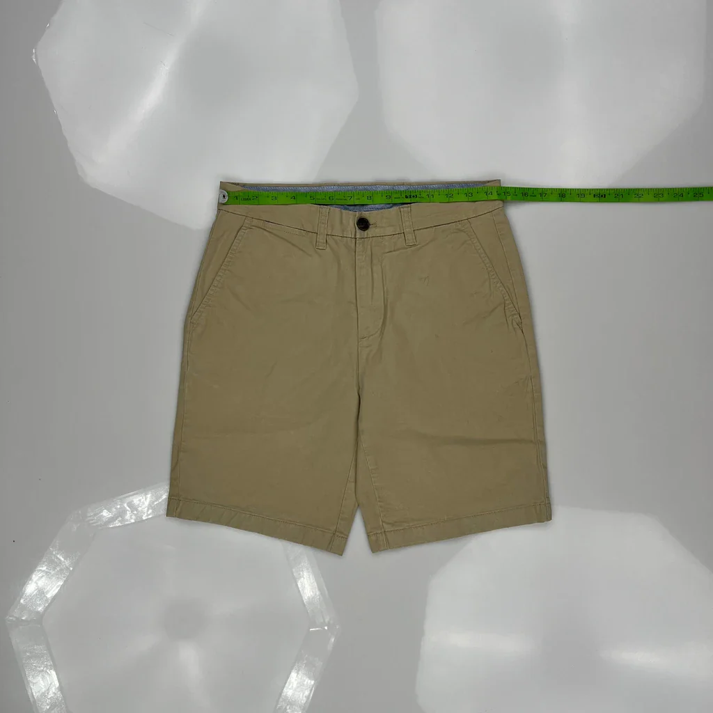 Tommy Hilfiger Chino Shorts - 29W 9L Beige Cotton - Image 3
