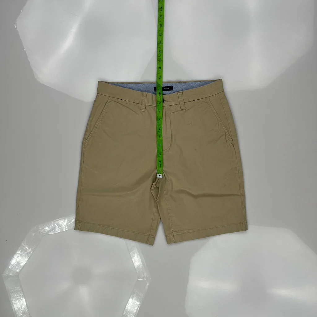 Tommy Hilfiger Chino Shorts - 29W 9L Beige Cotton - Image 4