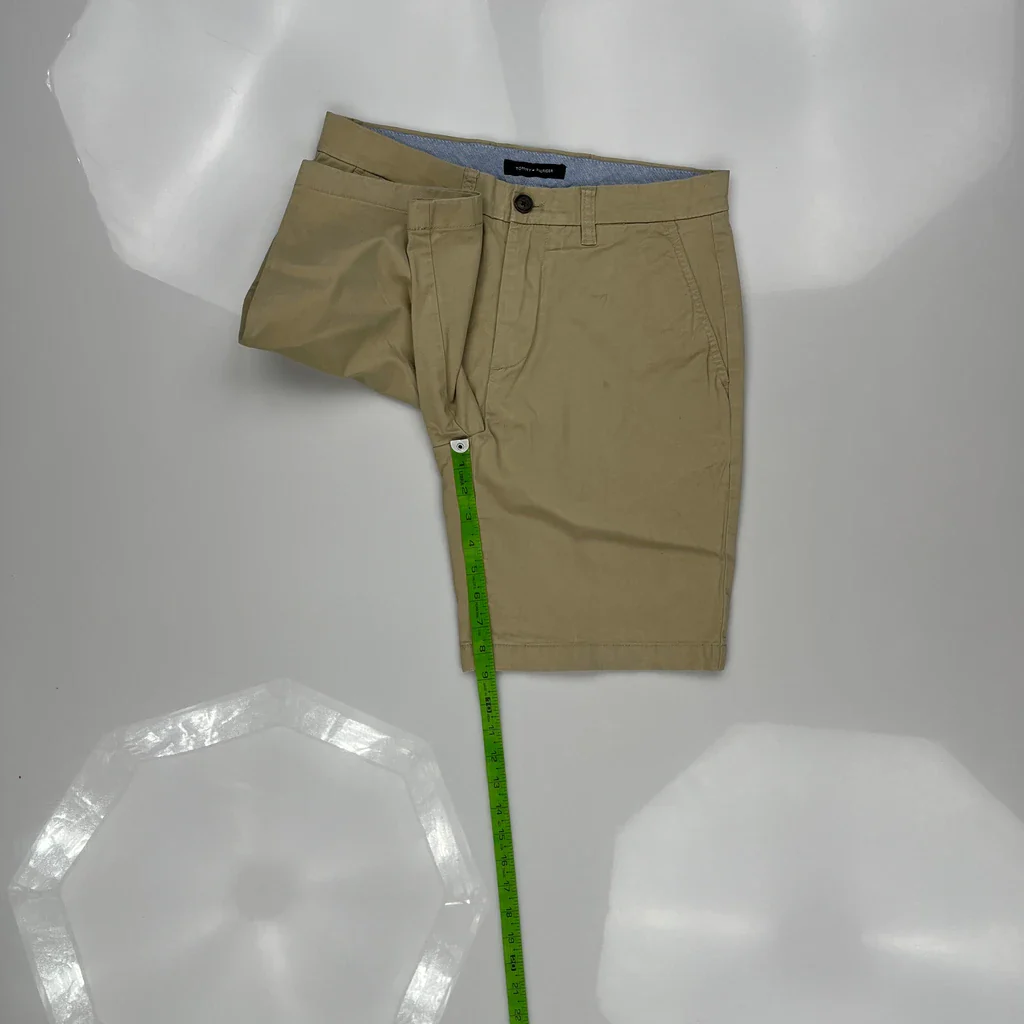 Tommy Hilfiger Chino Shorts - 29W 9L Beige Cotton - Image 5