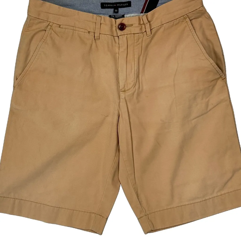 Tommy Hilfiger Chino Shorts - 30W 11L Beige Cotton - Image 10