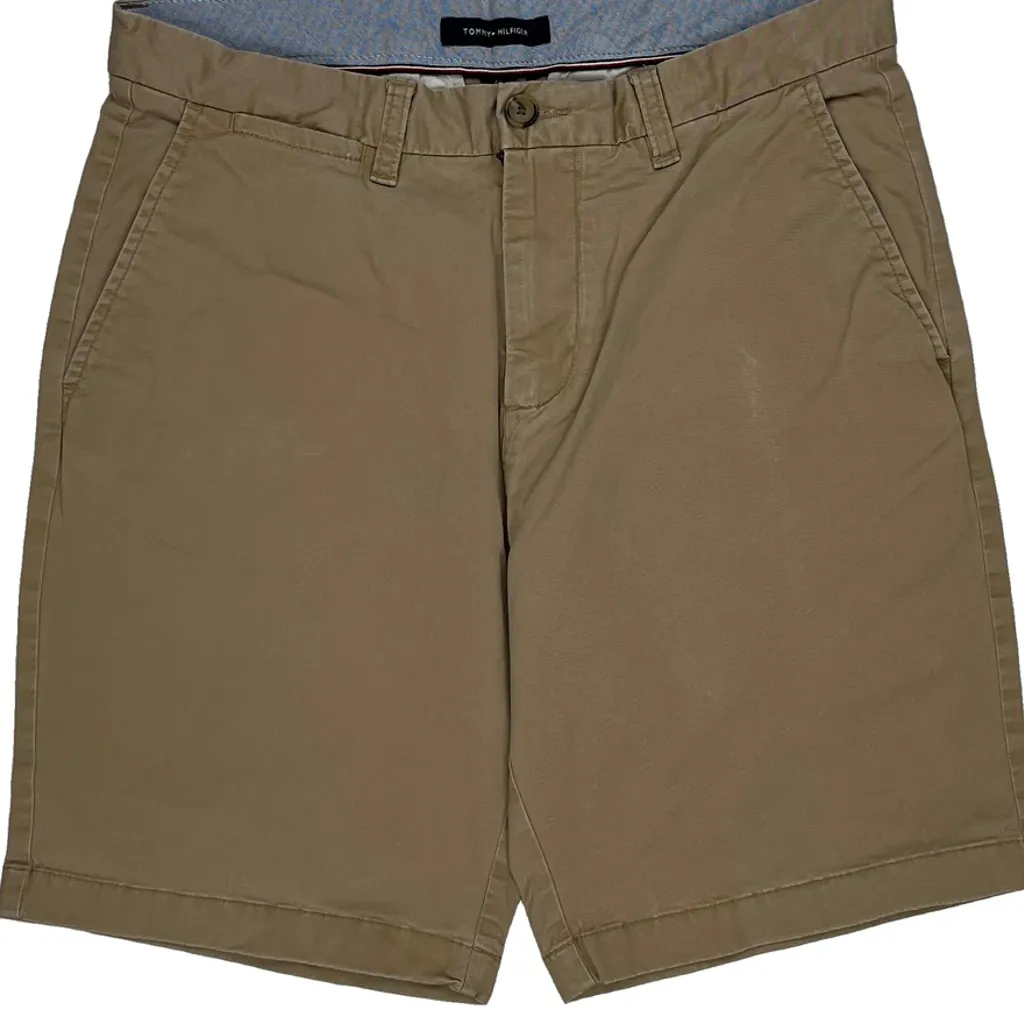 Tommy Hilfiger Chino Shorts - 31W 9L Beige Cotton - Image 9