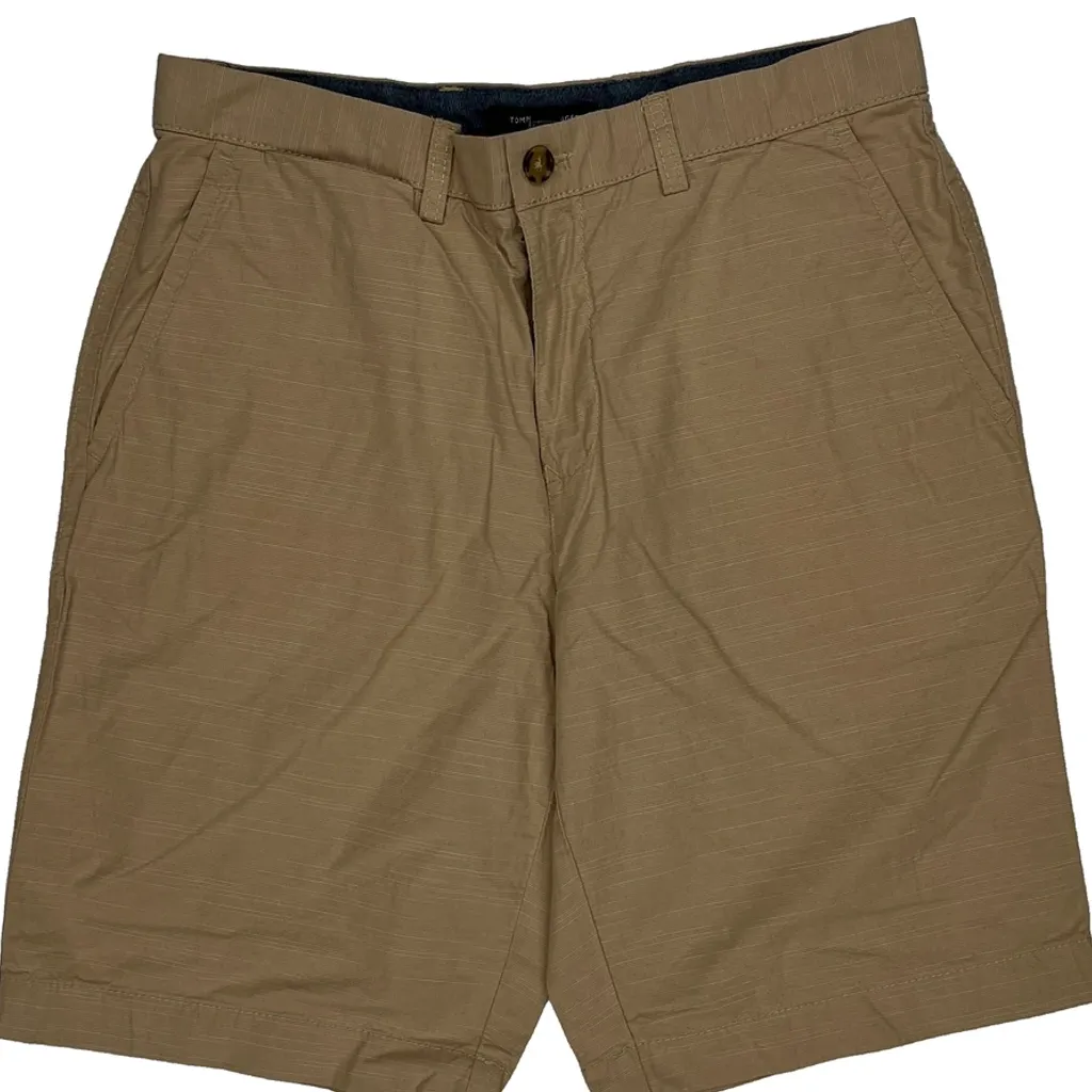 Tommy Hilfiger Chino Shorts - 31W 10L Beige Cotton - Image 10