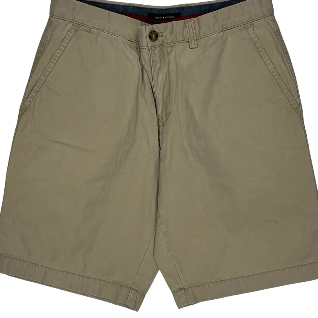 Tommy Hilfiger Chino Shorts - 31W 10L Beige Cotton - Image 10