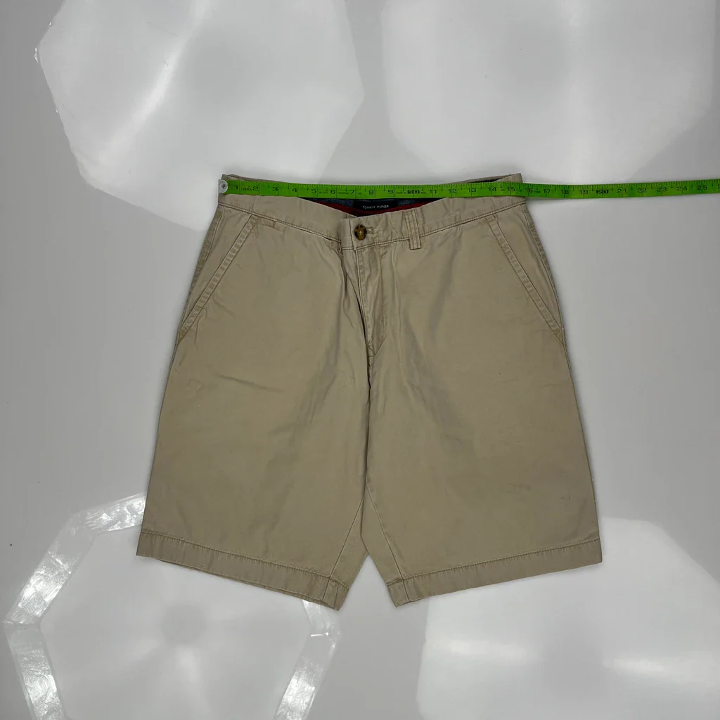 Tommy Hilfiger Chino Shorts - 31W 10L Beige Cotton - Image 4