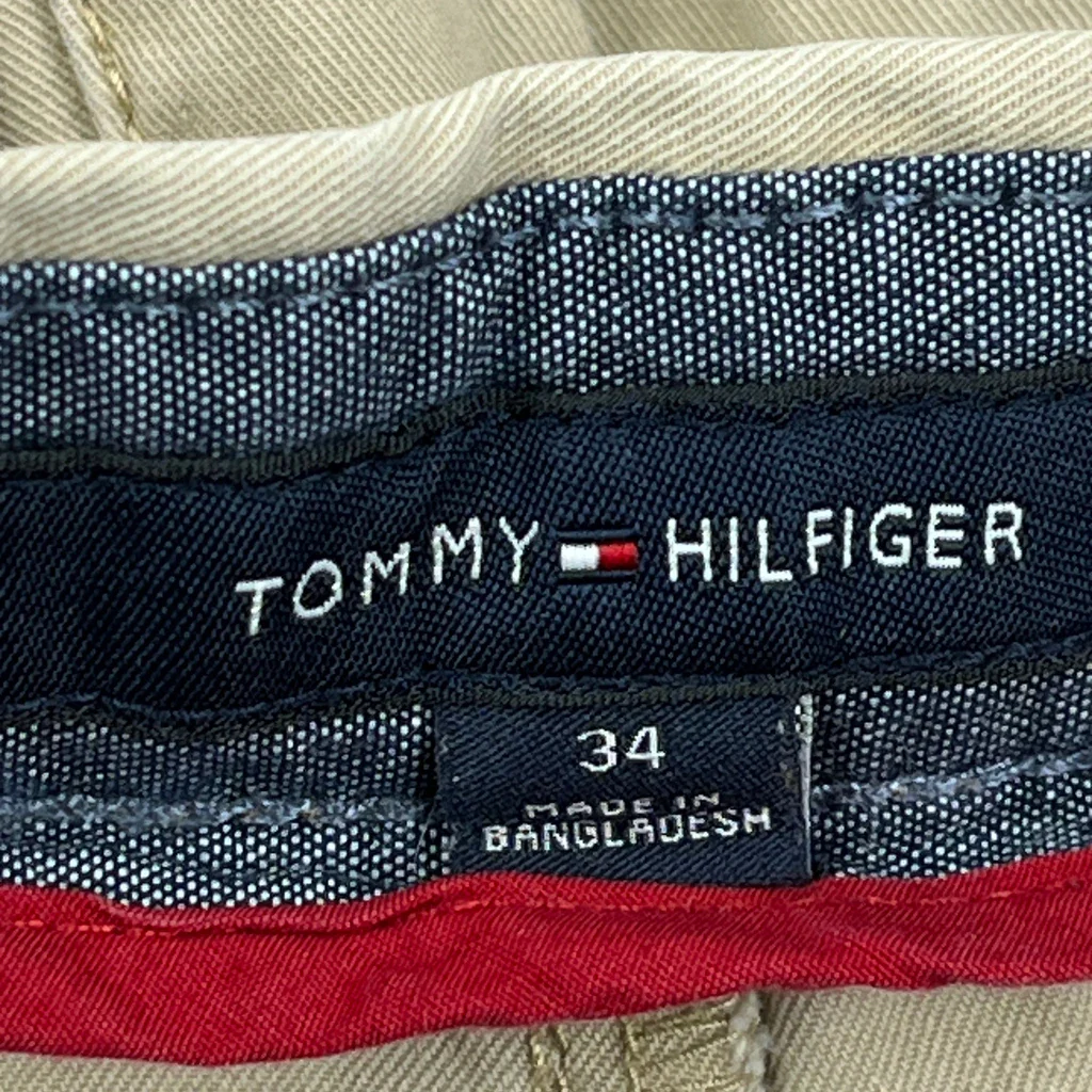 Tommy Hilfiger Chino Shorts - 31W 10L Beige Cotton - Image 6