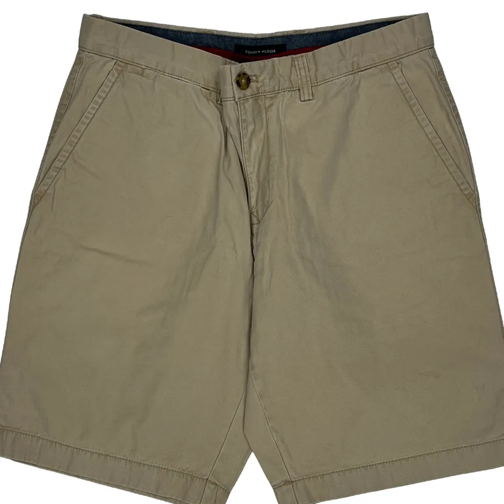 Tommy Hilfiger Chino Shorts - 31W 10L Beige Cotton - Image 9