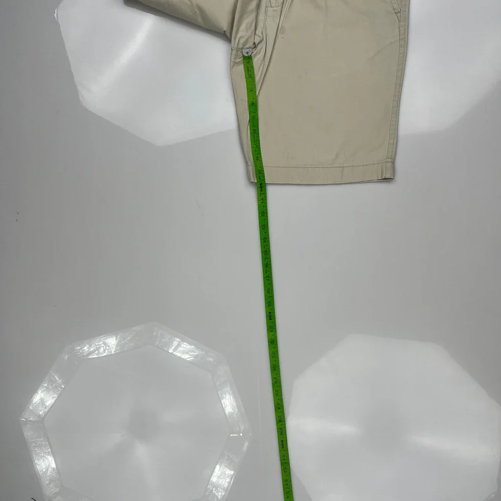 Tommy Hilfiger Chino Shorts - 32W 9L Beige Cotton - Image 5