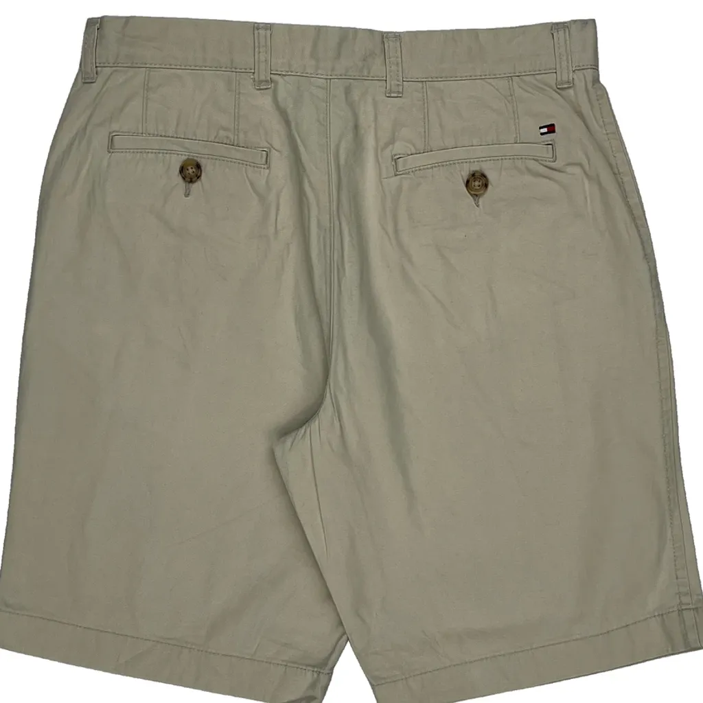 Tommy Hilfiger Chino Shorts - 32W 9L Beige Cotton - Image 7