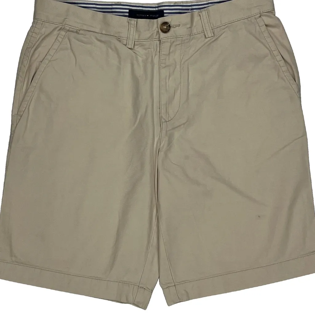 Tommy Hilfiger Chino Shorts - 32W 9L Beige Cotton - Image 10