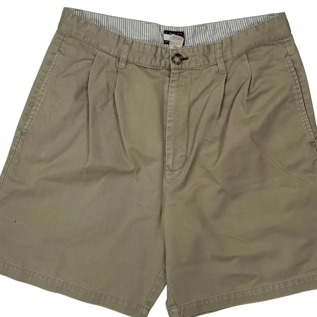 Tommy Hilfiger Chino Shorts - 32W 8L Beige Cotton - Image 8