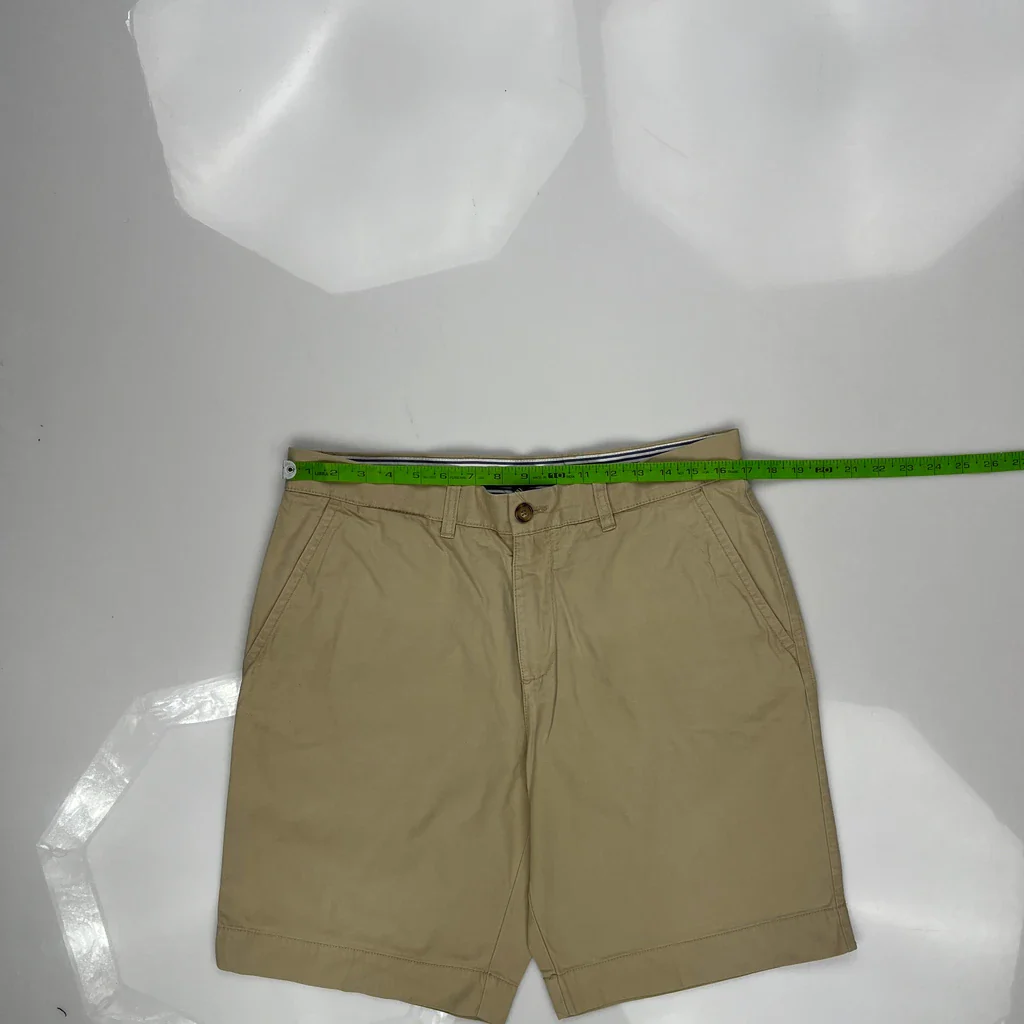 Tommy Hilfiger Chino Shorts - 33W 9L Beige Cotton - Image 3