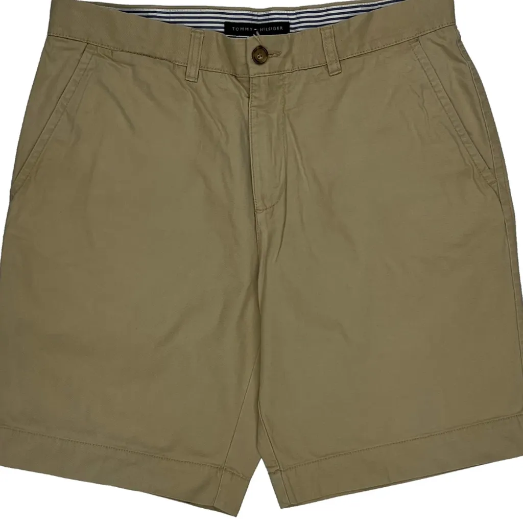 Tommy Hilfiger Chino Shorts - 33W 9L Beige Cotton - Image 9