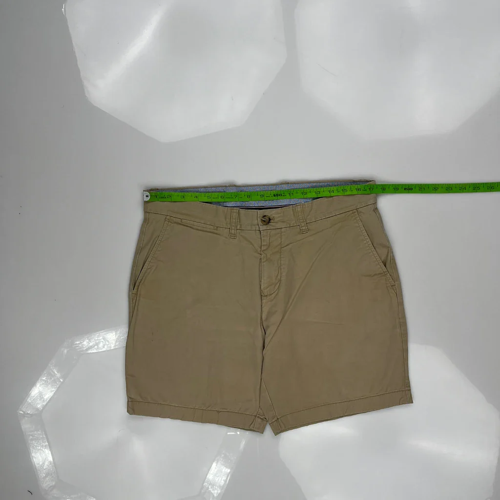 Tommy Hilfiger Chino Shorts - 34W 9L Beige Cotton - Image 3