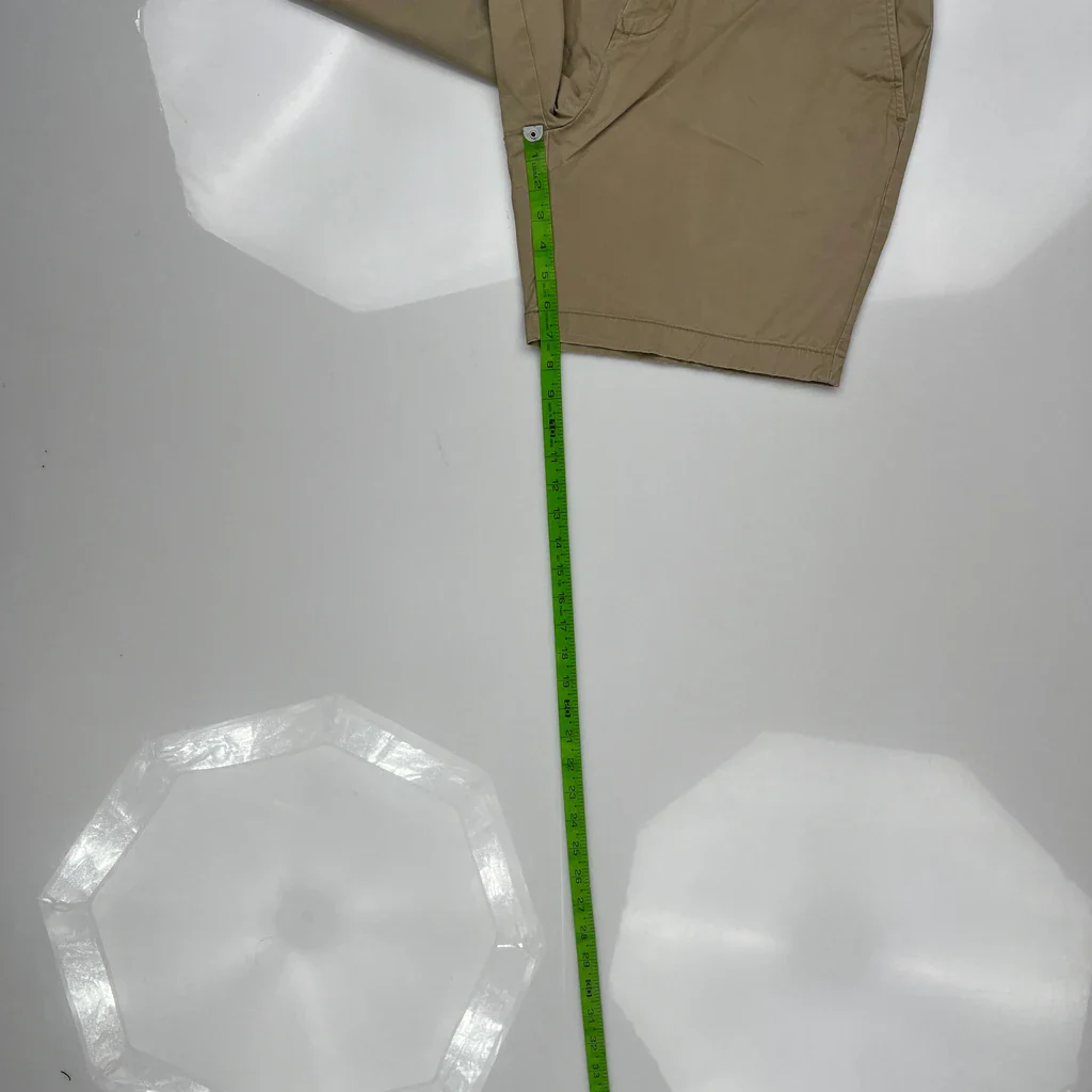 Tommy Hilfiger Chino Shorts - 34W 9L Beige Cotton - Image 5