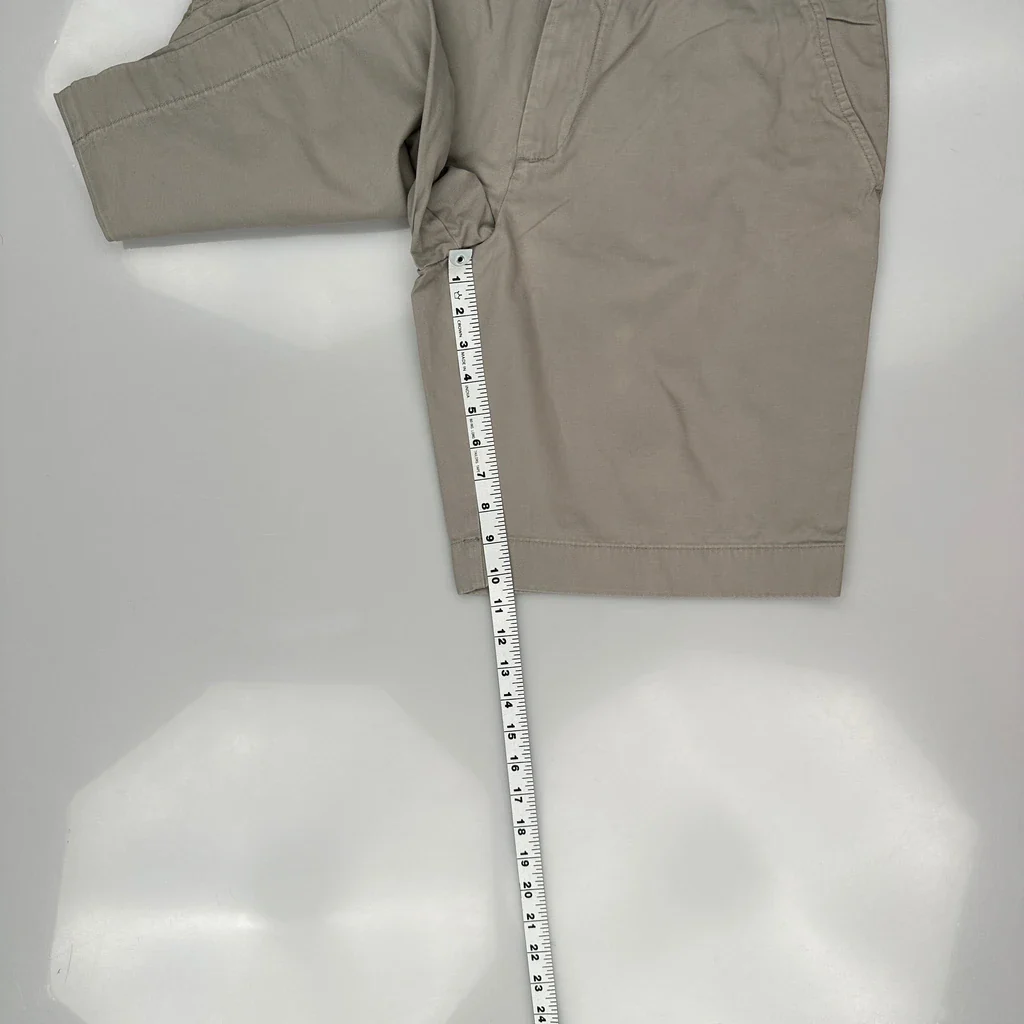 Tommy Hilfiger Chino Shorts - 34W 10L Beige Cotton - Image 5