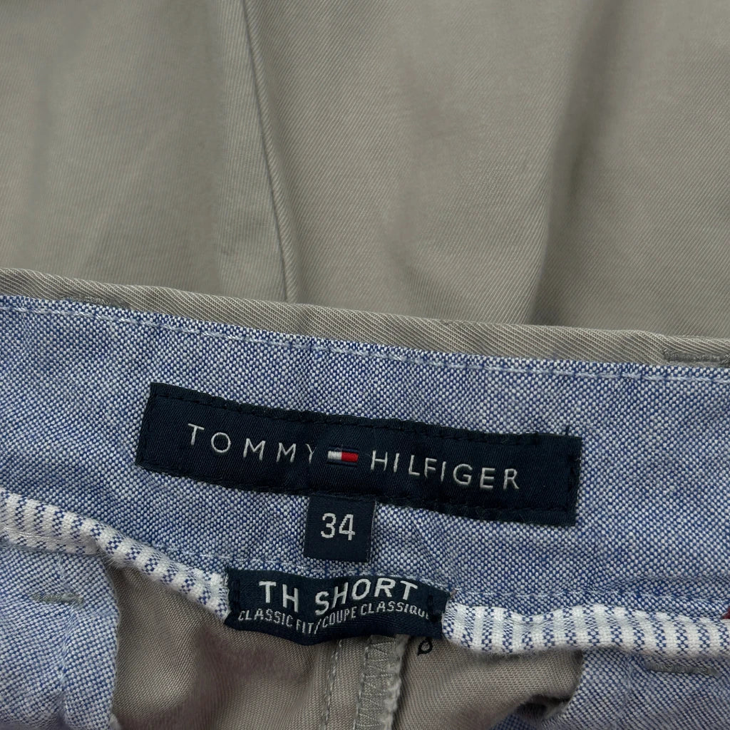 Tommy Hilfiger Chino Shorts - 34W 10L Beige Cotton - Image 6