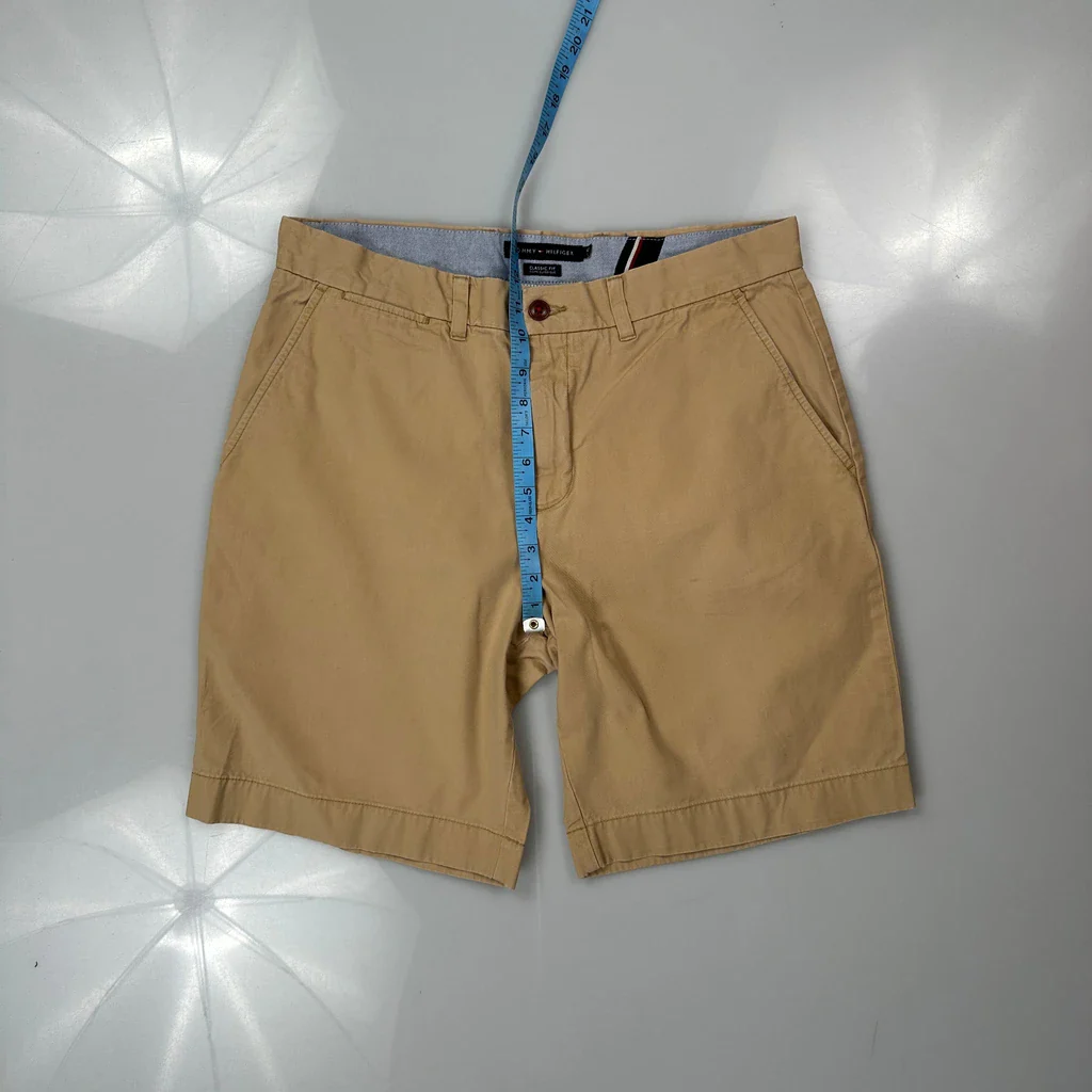 Tommy Hilfiger Chino Shorts - 34W 10L Beige Cotton - Image 4
