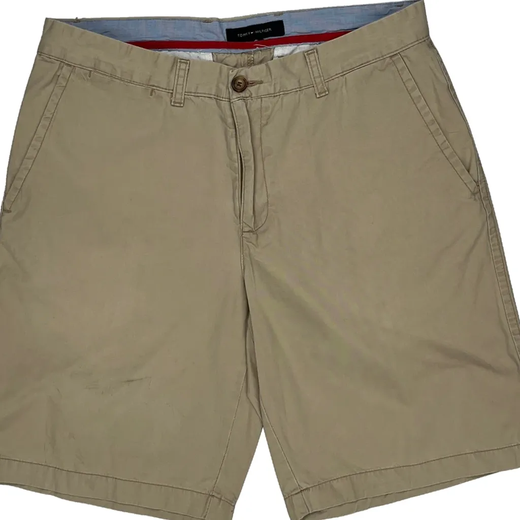 Tommy Hilfiger Chino Shorts - 34W 10L Beige Cotton - Image 10