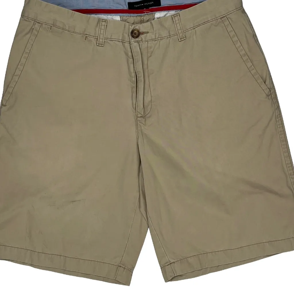 Tommy Hilfiger Chino Shorts - 34W 10L Beige Cotton - Image 9