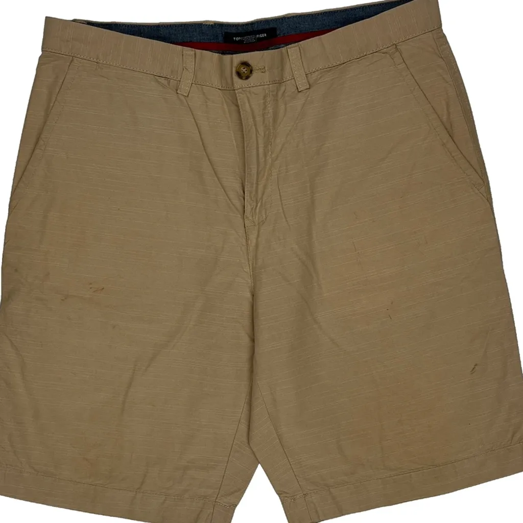 Tommy Hilfiger Chino Shorts - 34W 10L Beige Cotton - Image 9