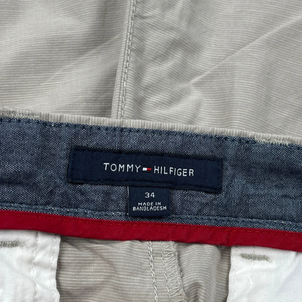 Tommy Hilfiger Chino Shorts - 34W 10L Beige Cotton - Image 6