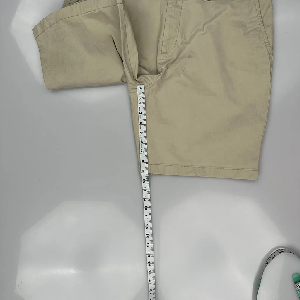 Tommy Hilfiger Chino Shorts - 38W 9L Beige Cotton - Image 5