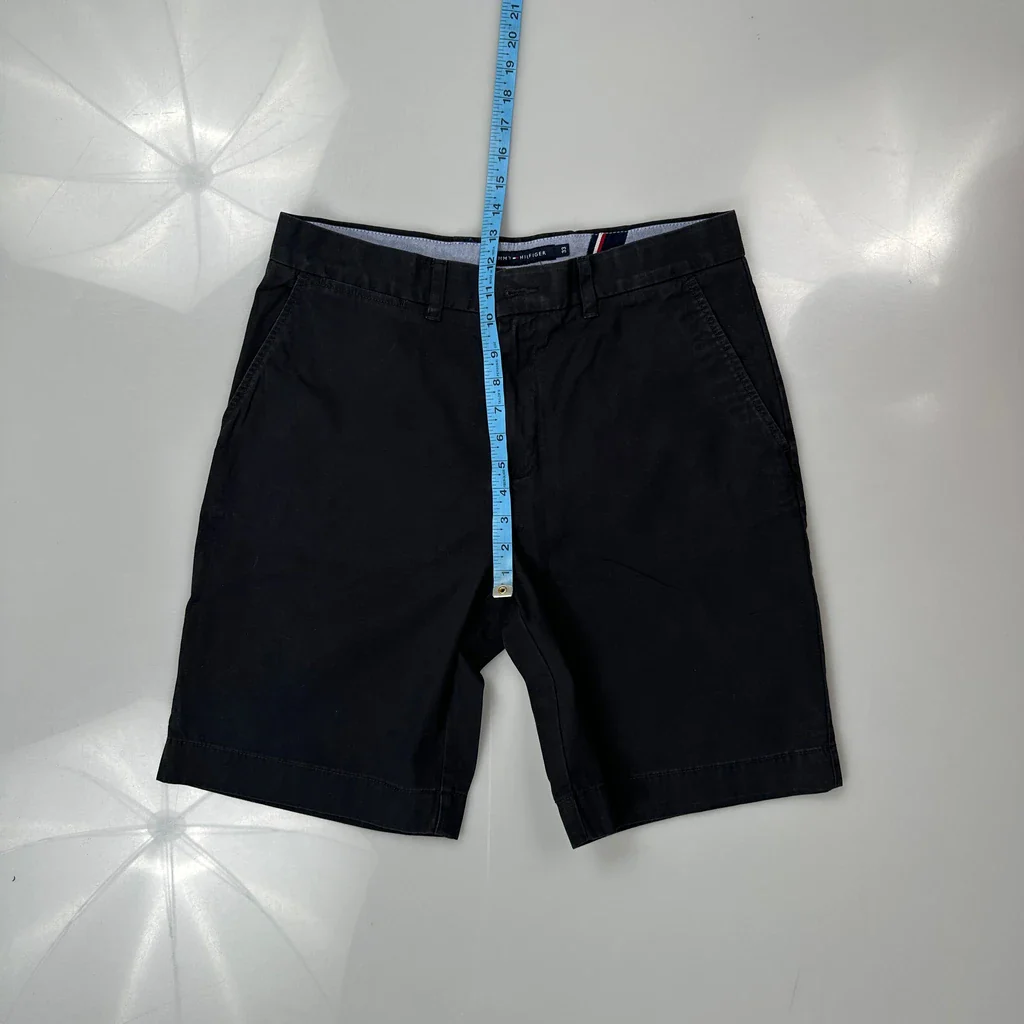 Tommy Hilfiger Chino Shorts - 33W 10L Black Cotton - Image 4