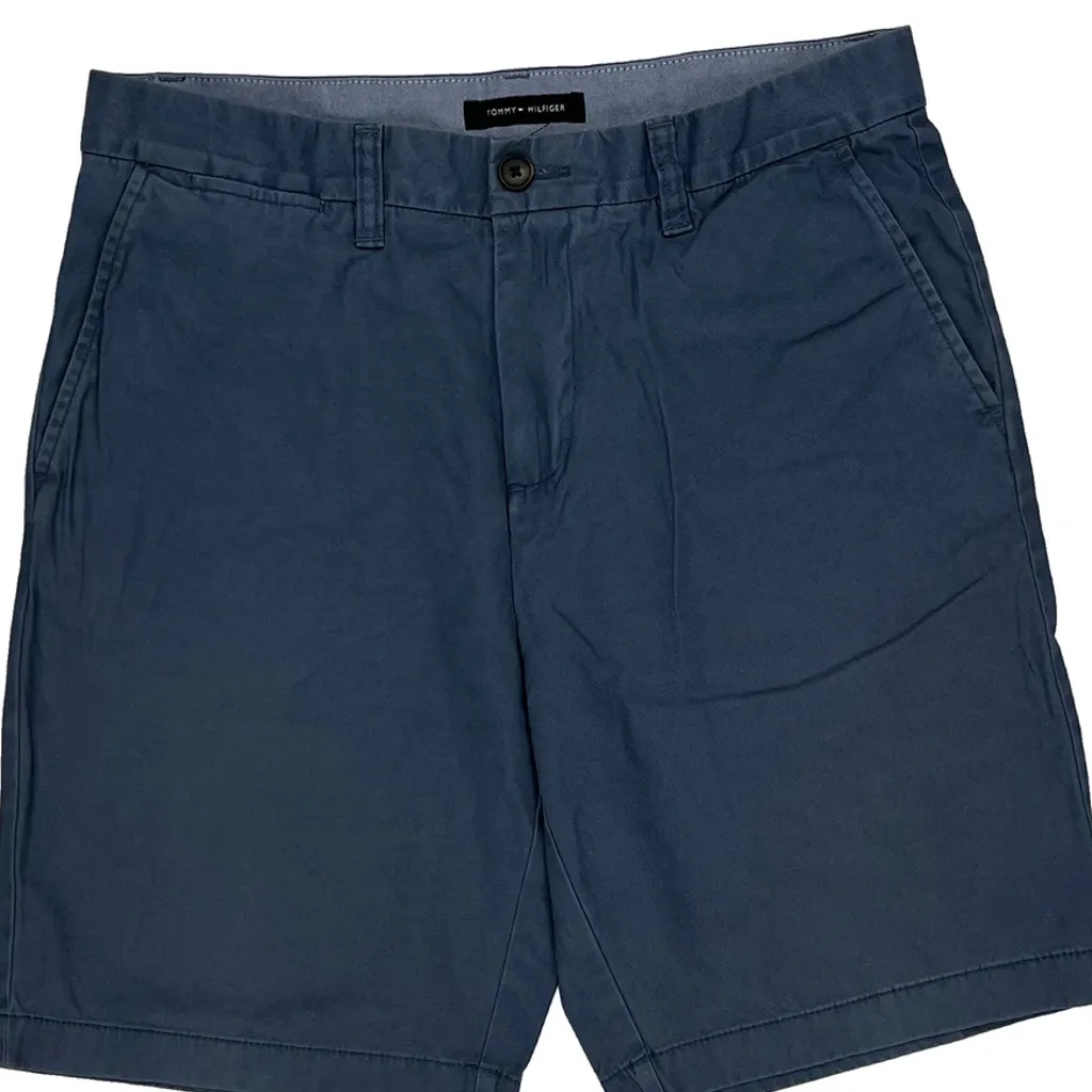 Tommy Hilfiger Chino Shorts - 32W 9L Blue Cotton - Image 10