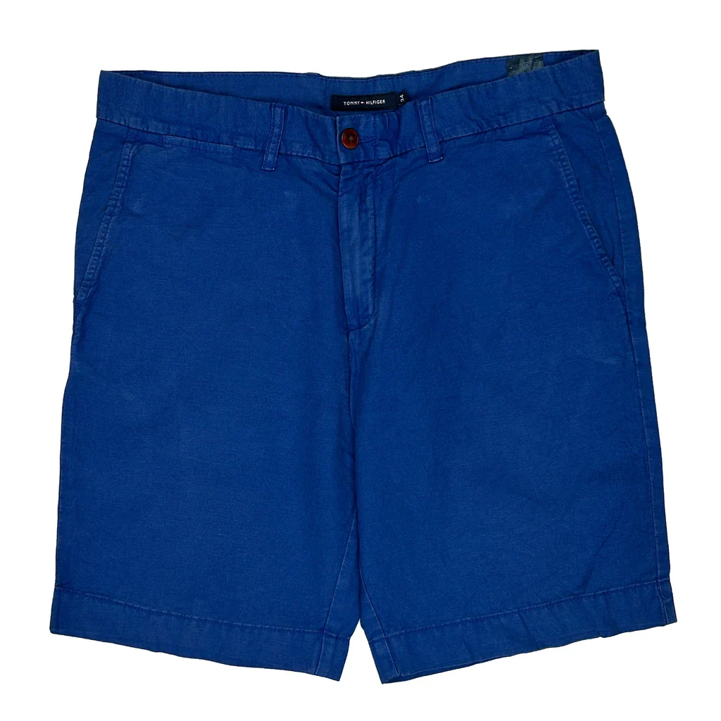 Tommy Hilfiger Chino Shorts - 36W 10L Blue Cotton - Image 2