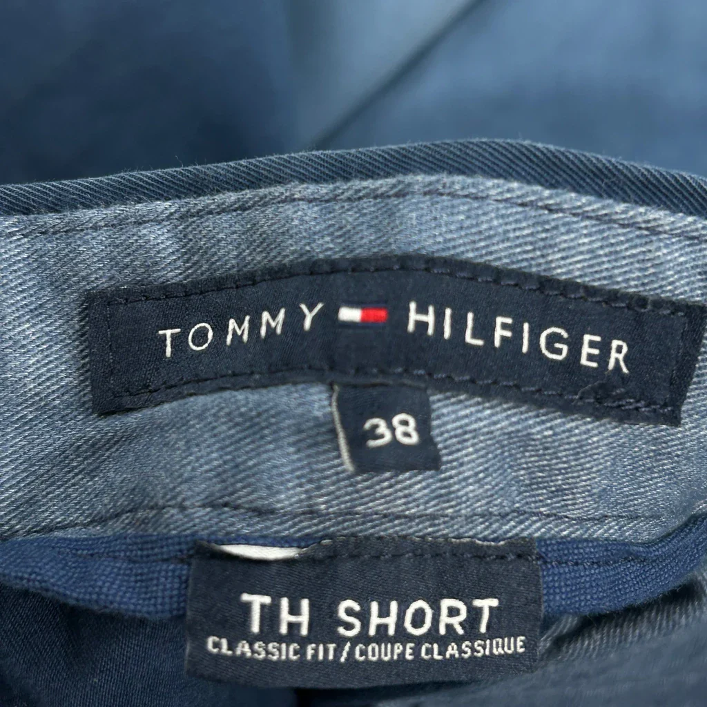 Tommy Hilfiger Chino Shorts - 38W 10L Blue Cotton - Image 6