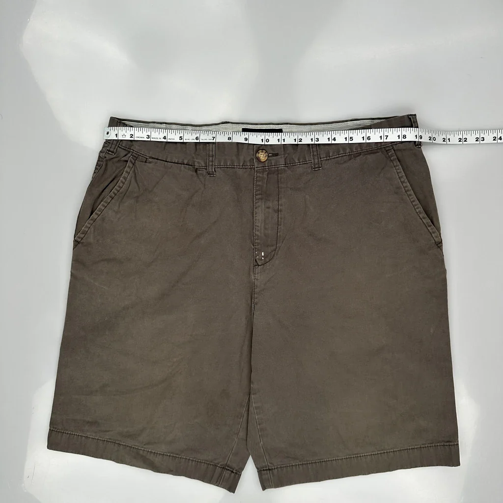 Tommy Hilfiger Chino Shorts - 38W 10L Brown Cotton - Image 3