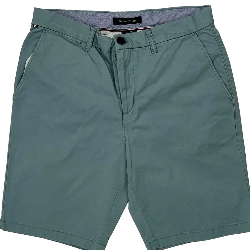Tommy Hilfiger Chino Shorts - 29W 9L Green Cotton - Image 10
