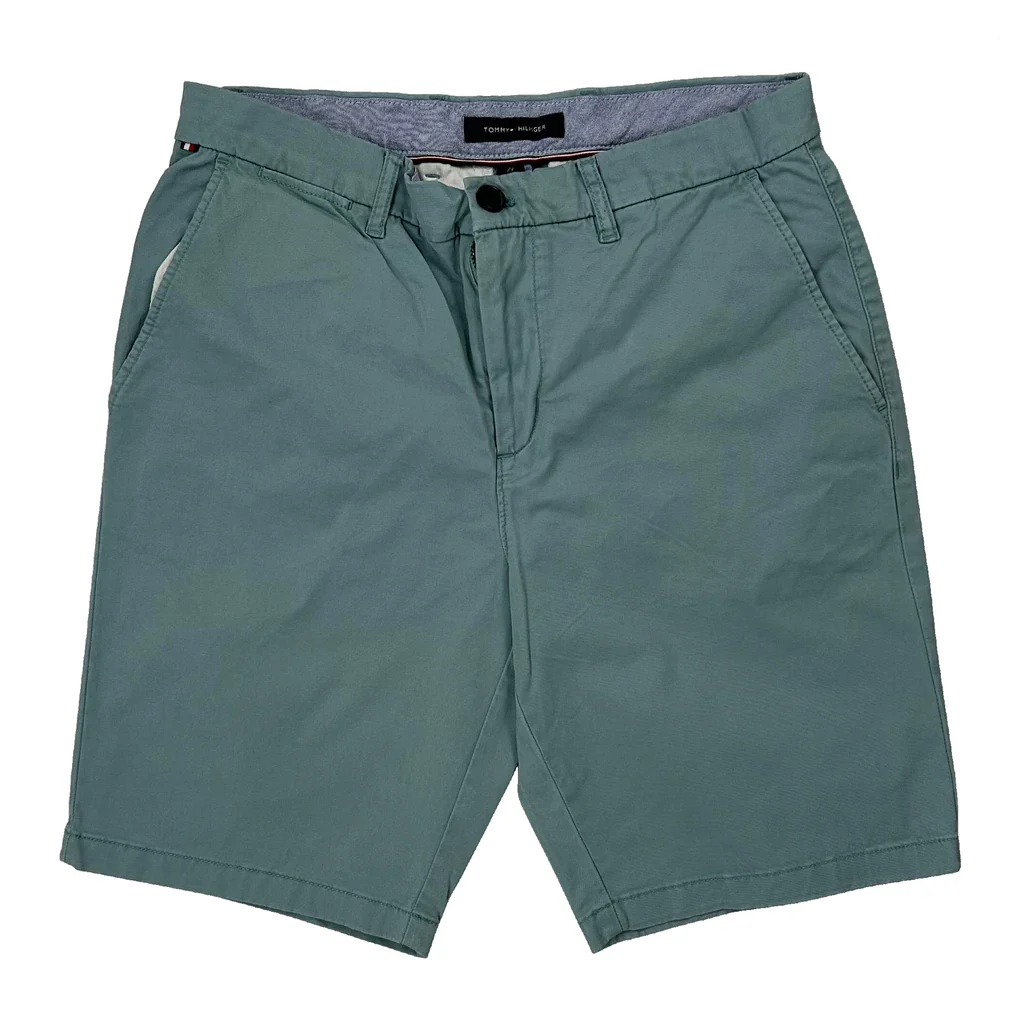 Tommy Hilfiger Chino Shorts - 29W 9L Green Cotton - Image 2
